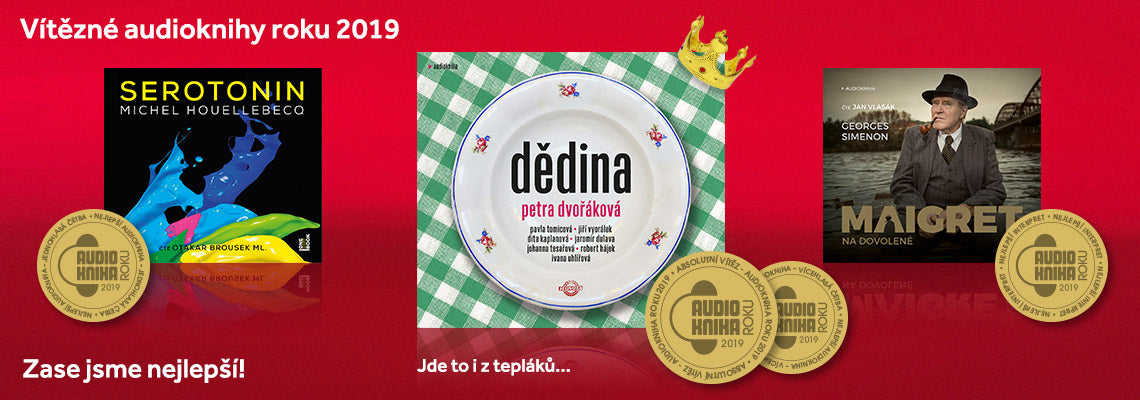 Dědina absolutně ovládla ceny Audioknihy roku 2019